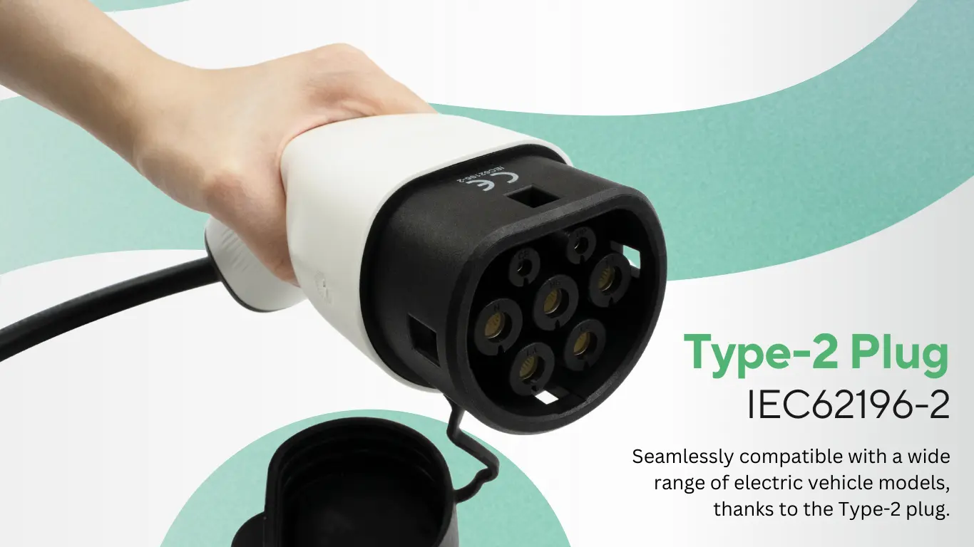 Type 2 Connector - Portable EV Charger Zevpoint