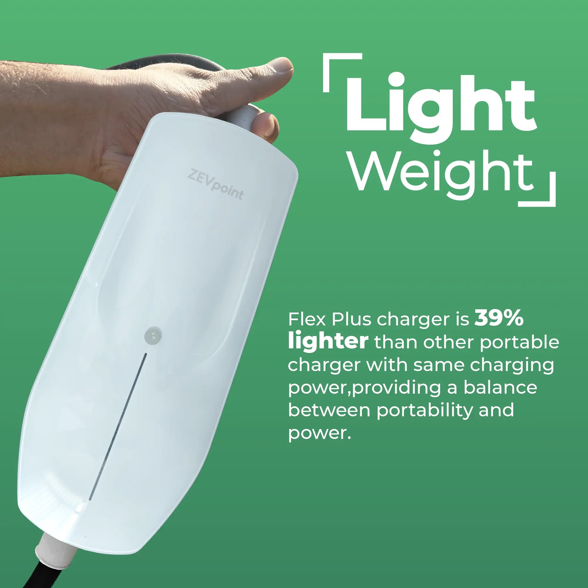 Light Weight zevpoint ev charger