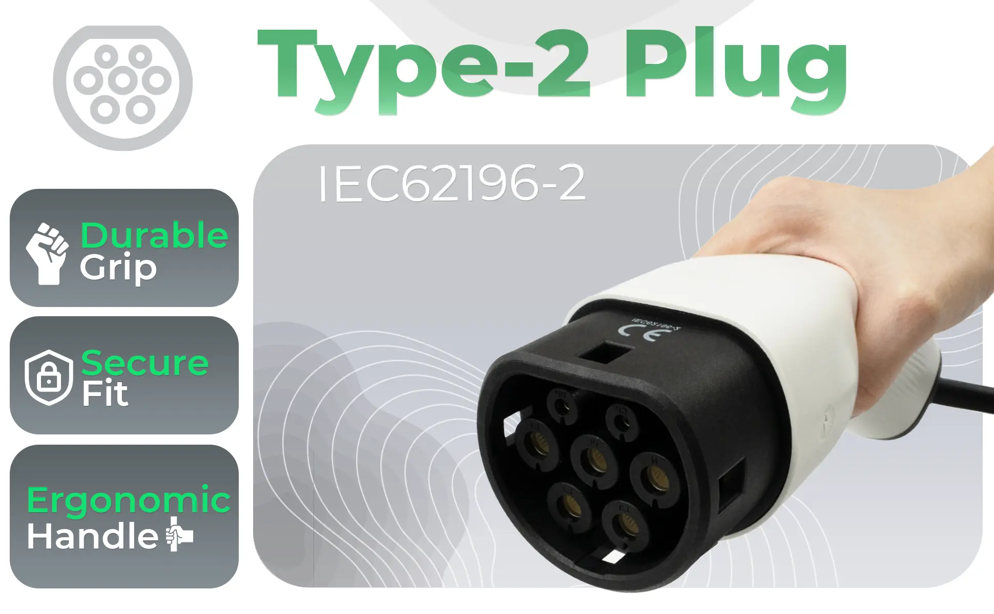 Aveo 3.6kw Portable EV Charger with type 2 (IEC 62196-2) connector